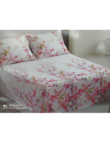 COLCHA BOUTI CAMA 90 FLOREAL ROSA