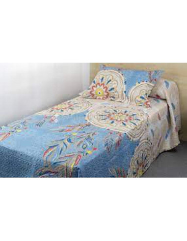 COLCHA BOUTI CAMA 105 ATRAPASUEÑOS AZUL