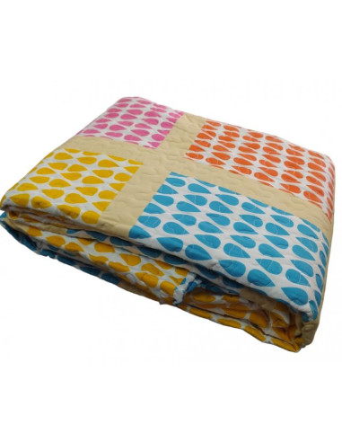 COLCHA BOUTI CAMA 135 PÉTALOS MULTICOLOR