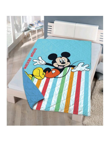 COLCHA BOUTI REVERSIBLE CAMA 90 MICKEY 