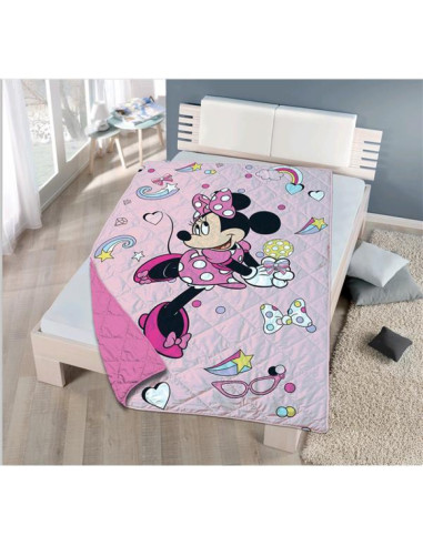 COLCHA BOUTI REVERSIBLE CAMA 90 MINNIE