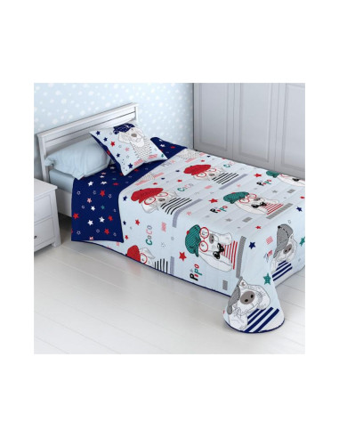 COLCHA BOUTI REVERSIBLE INFANTIL CAMA 105