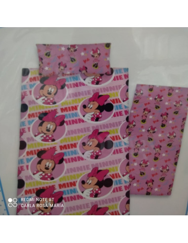 JUEGO DE SÁBANAS MINNIE CAMA 90 REBAJAS