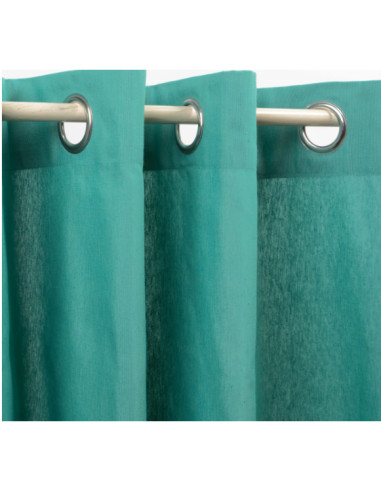 CORTINA OLLAOS LONETA VERDE AGUA 140X260