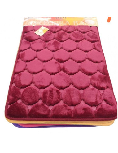 ALFOMBRILLA 40X60 COLOR VINO ANTIDESLIZANTE