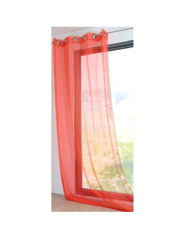 VISILLO SEMITRANSPARENTE CORAL 135X260