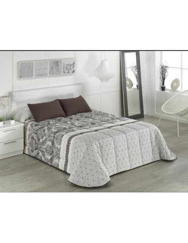 EDREDÓN JACQUARD CAMA 150 LUNAR CHOCO