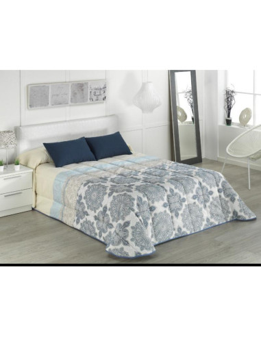 EDREDÓN JACQUARD CAMA 150 AZUL