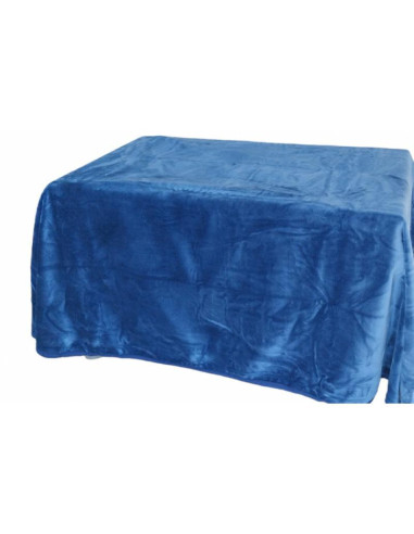 ROPA DE MESA CAMILLA TERCIOPELO RECTANGULAR 70X120 AZUL