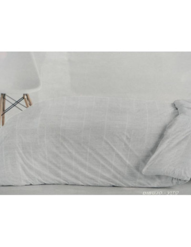 FUNDA NÓRDICA CAMA 135 LÍNEA GRIS