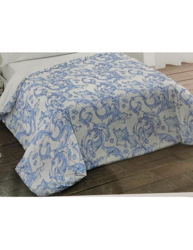 FUNDA NÓRDICA CAMA 105 (180X220) FLOR AZUL