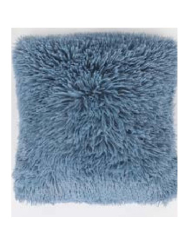 Cojín peluche azul 45x45