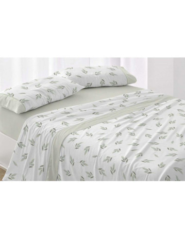 JUEGO DE SÁBANAS CAMA 150 CALIDAD SUPERIOR VERDE