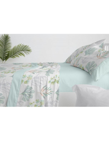 JUEGO DE SÁBANAS CAMA 135 CAMA SUPERIOR VERDE