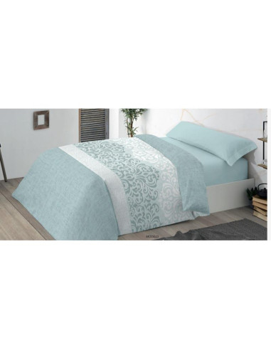 FUNDA NÓRDICA CAMA 105 (180X220) VERDE AGUA