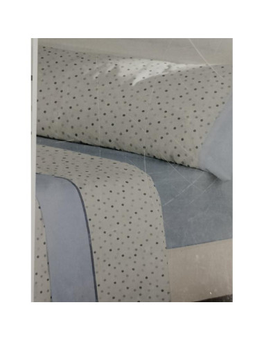 JUEGO DE SÁBANAS DE FRANELA cama 105 lunar azul