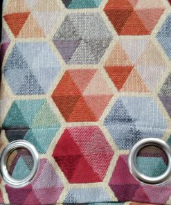 CORTINA PUERTA RÚSTICA OLLAOS HEXÁGONO