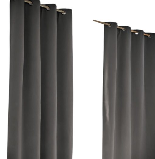 CORTINA OPACA BLACK OUT GRIS OSUCURA