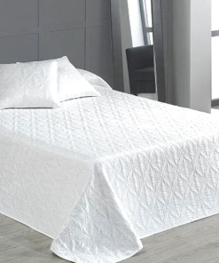 COLCHA TROYA LISA BLANCA