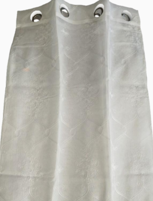 VISILLO BLANCO BORDADO 140X260 - Imagen 3