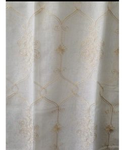 VISILLO BLANCO BORDADO BEIG 140X260