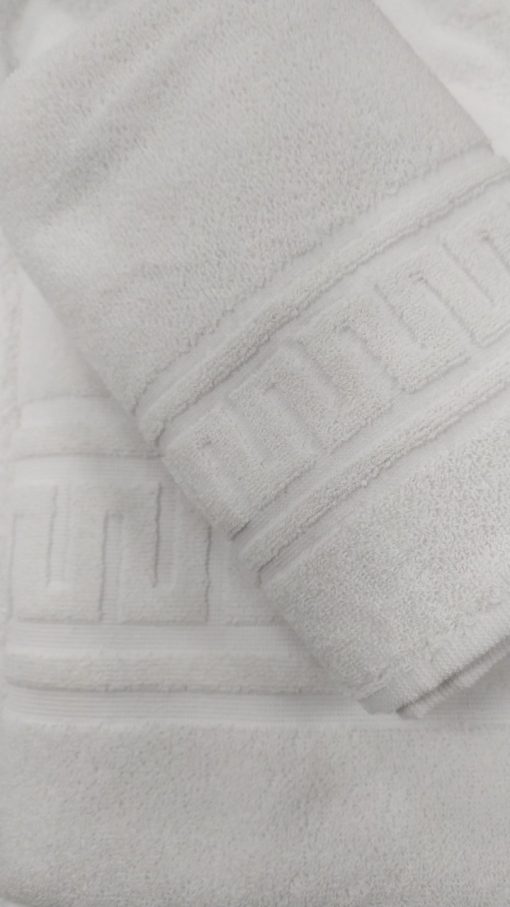 TOALLA BLANCA  LISA GRECA HOSTELERÍA SPA 580gr