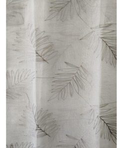 VISILLO BLANCO BORDADO GRIS 140X260