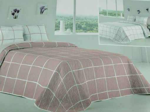 COLCHAS BOUTI CAMA 90 CUADROS ROSA