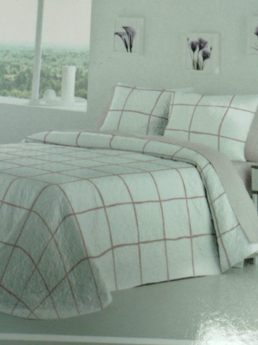 COLCHAS BOUTI CAMA 90 CUADROS ROSA - Imagen 2