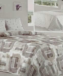 COLCHA BOUTI CAMA 105 REVERSIBLE COVEN GRIS