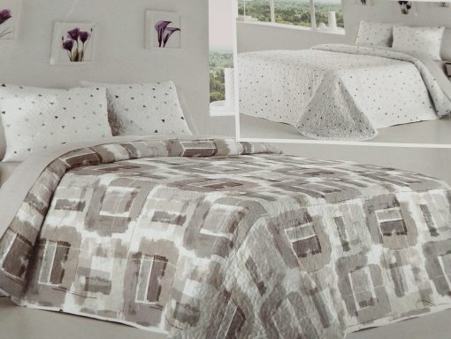 COLCHA BOUTI CAMA 105 REVERSIBLE COVEN GRIS