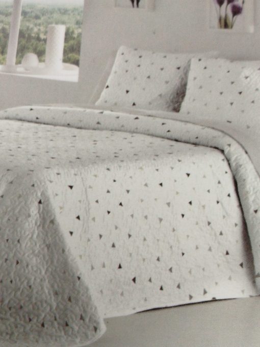 COLCHA BOUTI CAMA 105 REVERSIBLE COVEN GRIS - Imagen 2