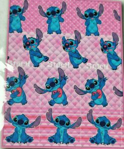 Colcha verano Stitch rosa 170x250