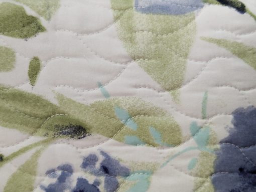 COLCHA BOUTI CAMA 135 BEJAR FLORAL VERDES/AZUL - Imagen 2