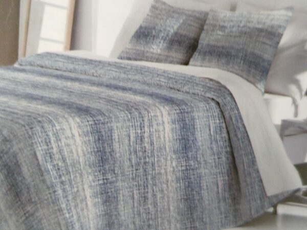 Colcha bouti reversible de verano cama 180 azul - Imagen 2