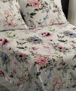Colcha bouti cama 180 diseño floral