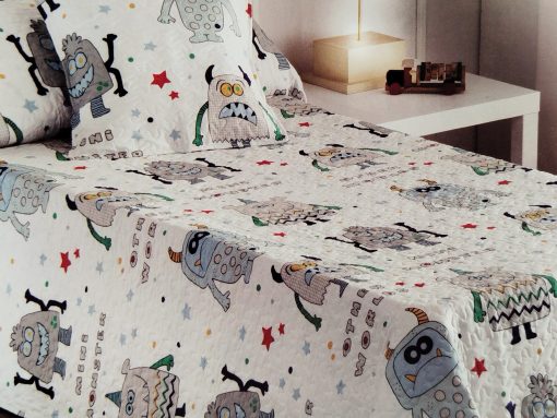 COLCHA BOUTI INFANTIL CAMA 105 MONSTRUOS