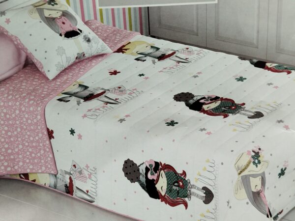 COLCHA BOUTI INFANTIL REVERSIBLE CAMA 90