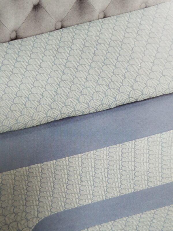 Sábanas cama 105 oferta azul blanco