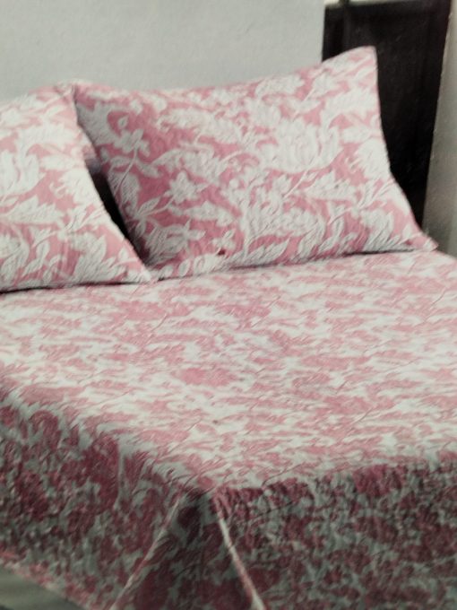 Colcha bouti cama 150 rosa