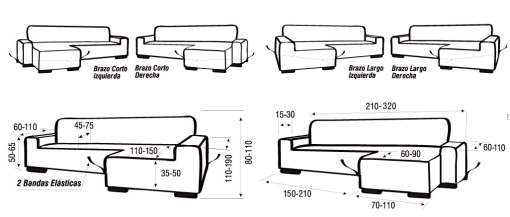 FUNDA DE CHAISE LONGUE MULTIELÁSTICO - Imagen 4