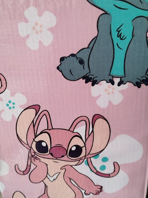 JUEGO DE SÁBANAS STITCH ROSA DISEÑO OFICIAL - Imagen 2