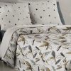 COLCHA BOUTI CAMA 105 REVERSIBLE MALÚ OLIVA/GRIS