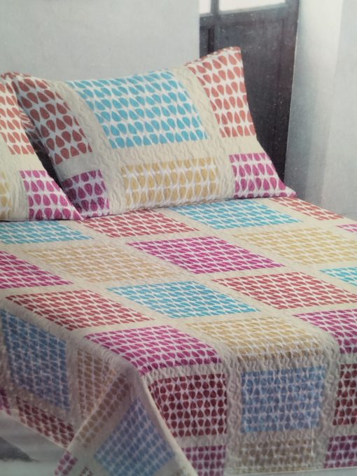COLCHA BOUTI CAMA 105 SEÚL GOTAS COLORES