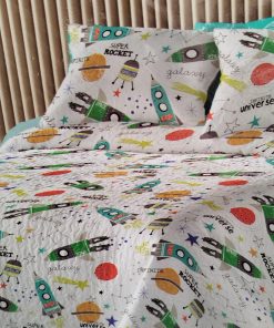 COLCHA BOUTI COHETES ESPACIO CAMA 105