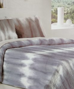 COLCHA BOUTI CAMA 90 REVERSIBLE AZUL/GRIS