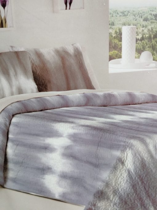 COLCHA BOUTI CAMA 90 REVERSIBLE AZUL/GRIS