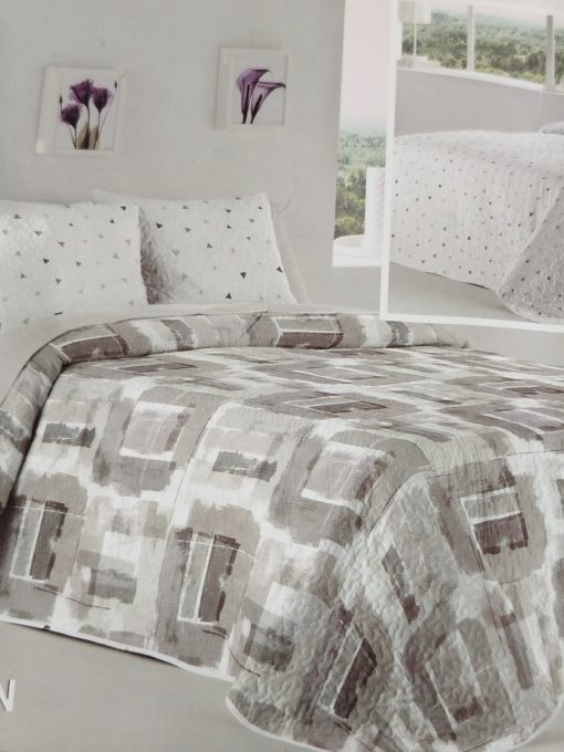 COLCHA BOUTI CAMA 150 REVERSIBLE COVEN GRIS