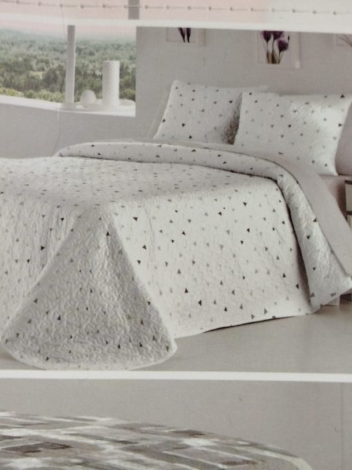 COLCHA BOUTI CAMA 150 REVERSIBLE COVEN GRIS - Imagen 2