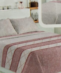 COLCHA BOUTI CAMA 150 ROSA REVERSIBLE